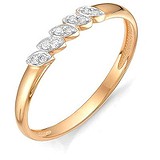 Жіноча золота каблучка з діамантами, 1553716