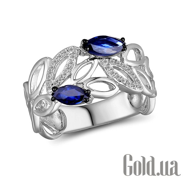 

Кольцо Lurie Jewelry, Женское золотое кольцо с бриллиантами и сапфирами, 18