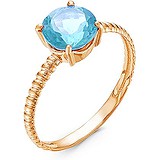 Женское золотое кольцо с топазом, 1588276