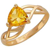 Женское золотое кольцо с цитрином, 1617972
