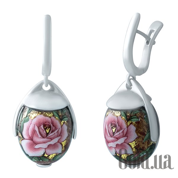 

Серьги с подвесками Fresh Jewelry, Серебряные серьги с эмалью