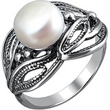 Женское серебряное кольцо с культив. жемчугом, 1638964