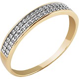 Золотое обручальное кольцо с бриллиантами, 1673012