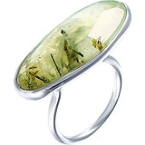 Женское серебряное кольцо с кварцем, 1676340