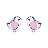 Серебряные серьги с эмалью, 1686068