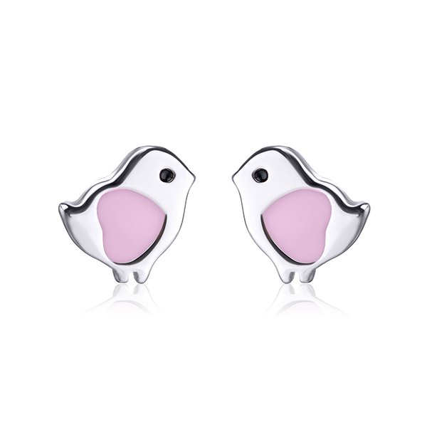 Серебряные серьги с эмалью