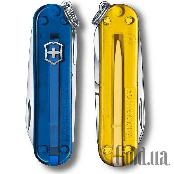 Ніж Victorinox Мультитул Classic SD Ukraine Vx06223.T2G.T81