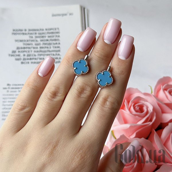 Сережки Fresh Jewelry Срібні сережки з бірюзою