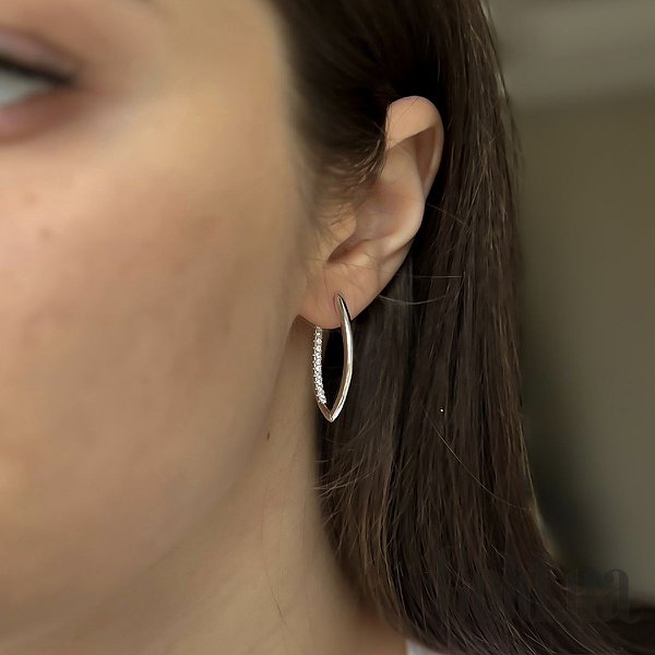 Сережки Fresh Jewelry Срібні сережки з куб. цирконіями