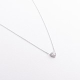 Серебряное колье с куб. циркониями, 1796148