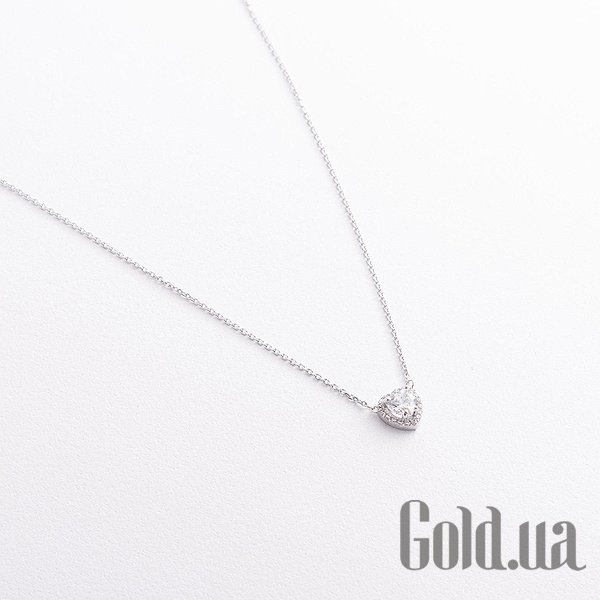 

Женские колье Украина, Серебряное колье с куб. циркониями, 35