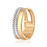 Женское золотое кольцо с куб. циркониями, 1376821