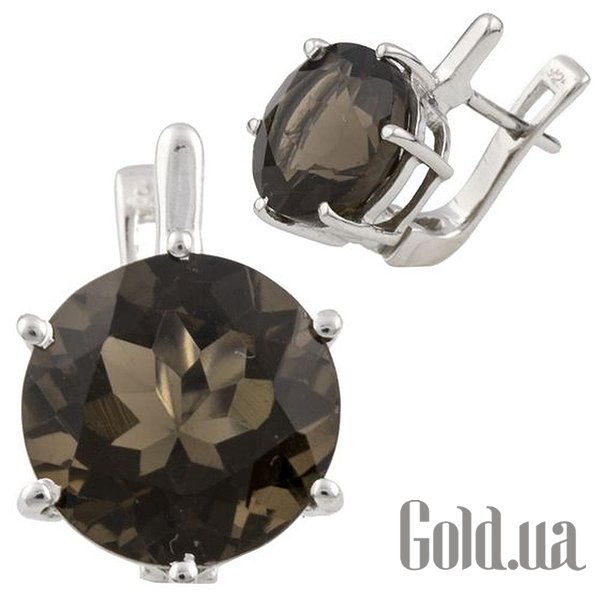 

Серьги Fresh Jewelry, Серебряные серьги с раухтопазами