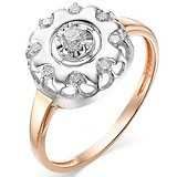 Женское золотое кольцо с бриллиантами, 1611829