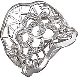 Женское серебряное кольцо с куб. циркониями, 1614389
