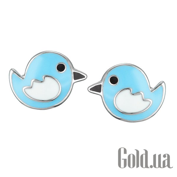 

Детские серьги UMa&UMi, Серебряные серьги с эмалью