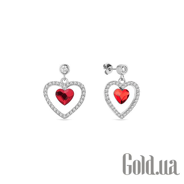 

Серьги с подвесками Spark, Стальной, Серьги с кристаллами Swarovski