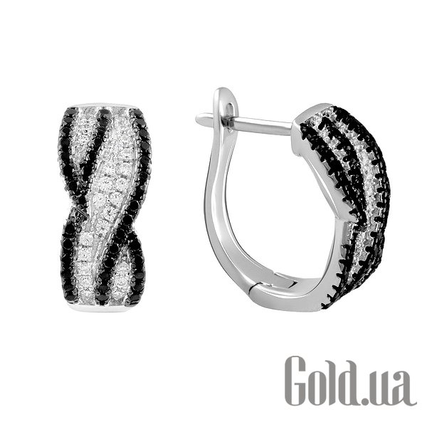 

Серьги Fresh Jewelry, Серебряные серьги с куб. циркониями