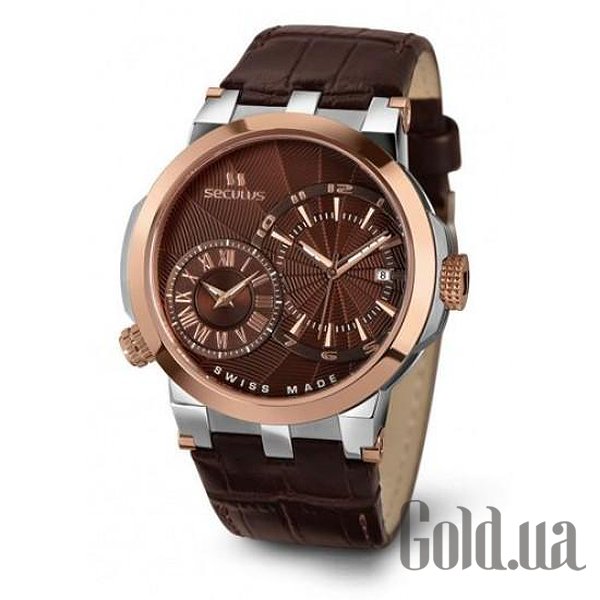 Купить Seculus Мужские часы 4511.5.775.751 brown, ss-r, brown leather