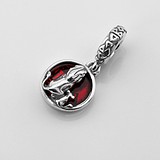 Серебряная наборная подвеска с эмалью, 1756981
