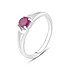 Женское серебряное кольцо с рубином - фото 1