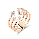 Женское золотое кольцо с бриллиантами, 1782581