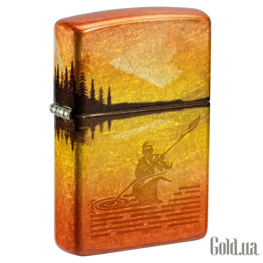 Zippo Зажигалка Fishing Fusion Design Tumbled Brass 46927 46927