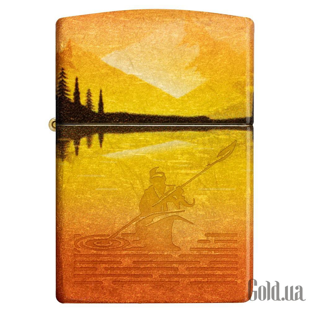 Zippo Зажигалка Fishing Fusion Design Tumbled Brass 46927 46927 – изображение 2