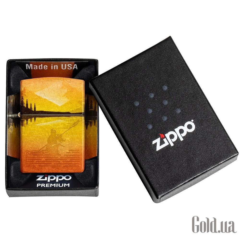 Zippo Зажигалка Fishing Fusion Design Tumbled Brass 46927 46927 – изображение 6