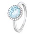 Женское серебряное кольцо с  куб. циркониями - фото 1