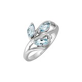 Женское серебряное кольцо с топазами, 1547830