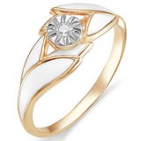 Женское золотое кольцо с бриллиантом, 1555766