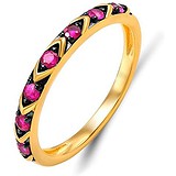 Женское золотое кольцо с рубинами, 1602614