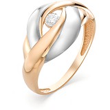 Женское золотое кольцо с бриллиантом, 1603638