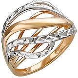 Женское серебряное кольцо в позолоте, 1608246