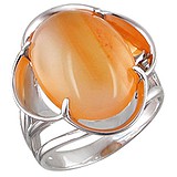 Женское серебряное кольцо с сердоликом, 1638710