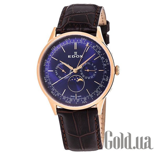 

Швейцарские часы Edox, Мужские часы Les Vauberts Annual Calendar 40101 37RC BUIR