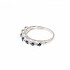 Женское серебряное кольцо с сапфирами - фото 2