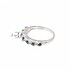 Женское серебряное кольцо с сапфирами - фото 3