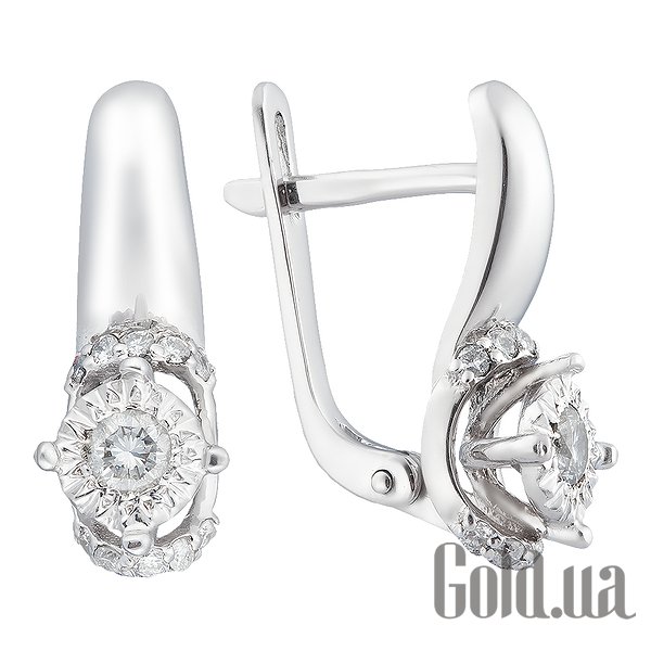

Серьги Fresh Jewelry, Золотые серьги с бриллиантами
