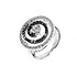 Ottaviani Женское серебряное кольцо с цирконами - фото 1