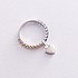 Женское серебряное кольцо с куб. циркониями и синт. шпинелями - фото 2