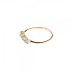 Женское золотое кольцо с топазами и бриллиантами - фото 2