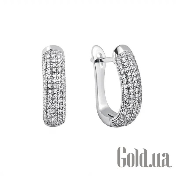 

Серьги Silvex925, Серебряные серьги с куб. циркониями
