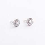 Серебряные серьги с куб. циркониями, 1796150