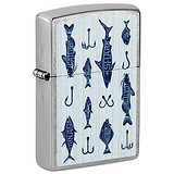 Zippo Зажигалка Street Chrome Fishing Lures Design 46719, 1799222