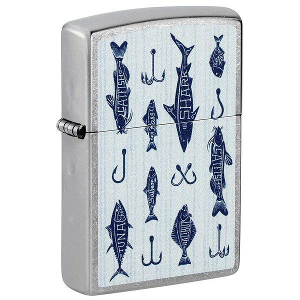 Zippo Зажигалка Street Chrome Fishing Lures Design 46719 46719
