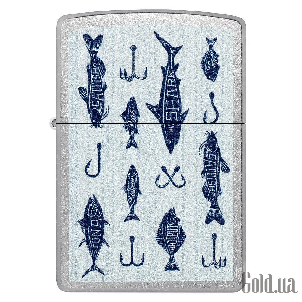 Zippo Зажигалка Street Chrome Fishing Lures Design 46719 46719 – изображение 2
