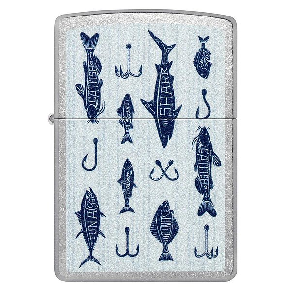 Zippo Зажигалка Street Chrome Fishing Lures Design 46719 46719 – изображение 2
