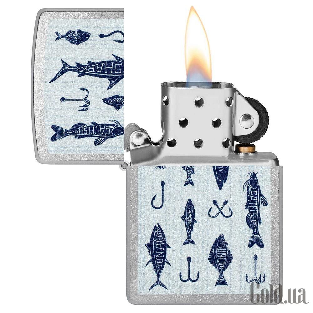Zippo Зажигалка Street Chrome Fishing Lures Design 46719 46719 – изображение 3